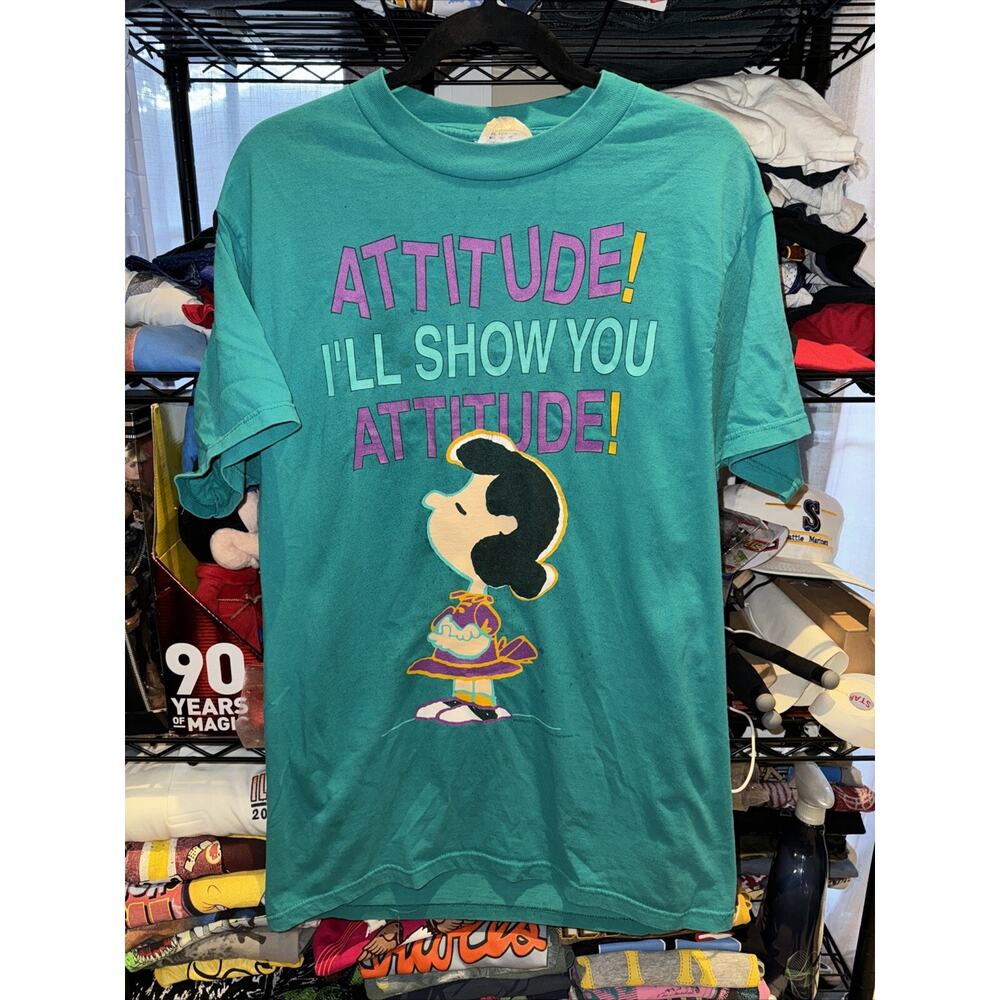 Vintage 90s The Peanuts Lucy “attitude “ Shirt Size Large